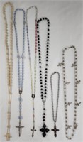 Assorted Religious Rosaries and Necklaces
