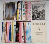 40 Pieces of Vintage Sheet Music