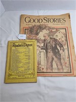 1937 Readers Digest & 1935 Augusta ME Good Stories