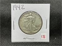 1942 WALKING LIBERTY HALF DOLLAR