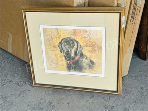 Ltd print # 33/750 Black Labrador  , signed
