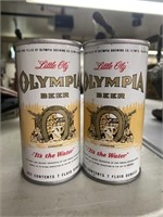 Olympia beer cans