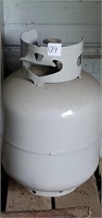 Propane Tank for BBQ Grill. Partially Full.