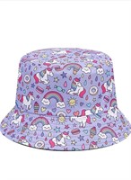 (New) D.O.T Kids Sun Hat Unicorn Bucket Hat for