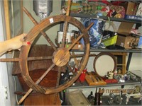 Lg. Wooden  Decor Shipwheel