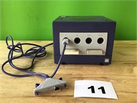 Purple Nintendo GameCube with GBA Link