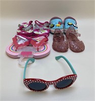 Girls Summer Shoes and Sunglasses