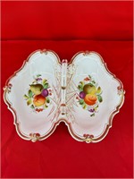 Gold Gilded Porcelain Fruit Dish