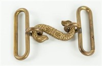 Civil War Brass Snake Buckle