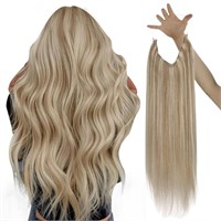 Sunny Blonde Wire Hair Extensions Human Hair Fish