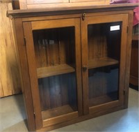 Oak Hanging Wall Cabinet