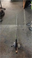 2 SPINNING RODS & REELS AND AN EXTRA ROD