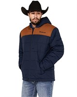 Ariat Male Crius Hooded Insulated Jacket Navy