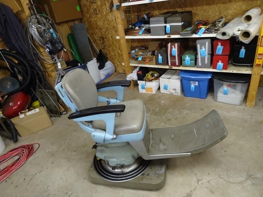 Antique Riter Dentist Chair on Wheels