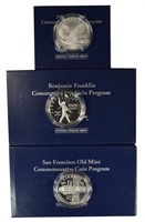 Trio of Commemorative Silver Dollars