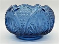 Vintage Fenton Cobalt Blue Art Glass Bowl