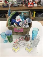Box Lot of New Assorted Tableware Items Plus