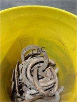 Bucket of Used Horse Shoes