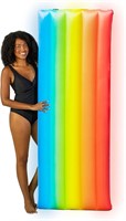 Illuminated 74" Rainbow Light Up Pool Raft Float