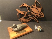 Duck Wood cutout, Osage Ltd Ed Pewter  Duck+