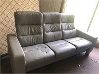 Swedish style sofa with reclining seats