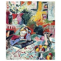 Girl Reading1 by Henri Matisse Canvas Oil