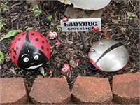 Ladybug garden decor