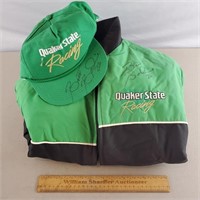 Quaker State Racing Hat & Jacket Signed