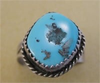 NA Sterling Silver & Turquoise Ring - Tested