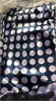 14 - 118in Round Table Linens Navy Satin Polka