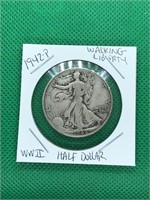 1942-P Walking Liberty Silver Half Dollar WWII