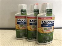 3 ct. of Mucinex Fast Max - exp. July 2022