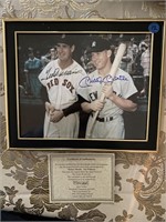 MANTLE/WILLIAMS SIGNED PHOTO 8 X 10 FRAMED