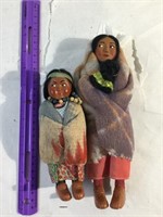 2-Skookum Native Female Dolls