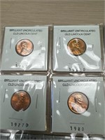 Brilliant uncirculated Lincoln cents