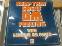 Vintage GM sign. Keep that great GM feeling with