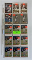 Mike Mussina MLB Trading Cards Three Sheets