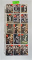 Fred McGriff MLB Trading Cards Two Sheets of Tradi