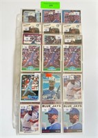 Fred McGriff MLB Trading Cards Four Sheets of Trad