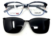 Takumi Eye Glass Frames With Sunglass Clip On