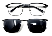Easy Clip Eye Glass Frames With Sunglass Clip On