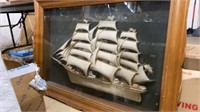 TURNER 3D piece featuring a neat carved ship
