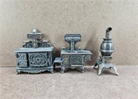 3 Vtg Durham Industries Miniature Die Cast Items