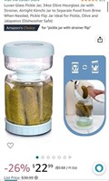 Luvan glass pickle jar
