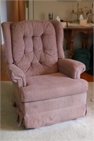 Upholstered Wingback Recliner Chair