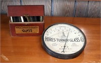 Hires Turner Glass Co. Thermometer and Sample Box