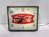 1960's Coca-Cola Fishtail Clock