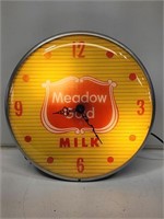 Meadow Gold Milk Advertising Clock