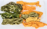 WWII & POST WWII US ARMY CRAVAT LOT CAMO & YELLOW