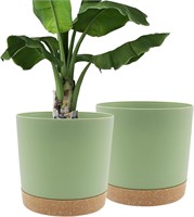 12" 2PK QCQHDU Plant Pots Set